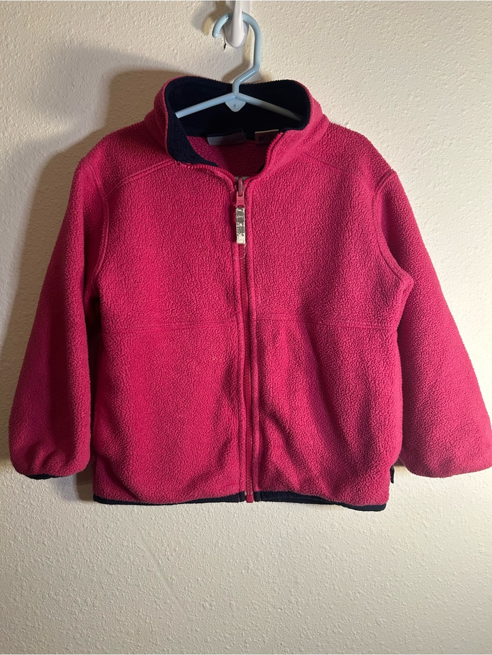 L.L. Bean Kids Pink Full-Zip Fleece Jacket